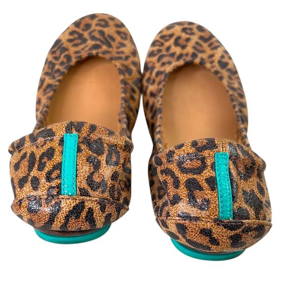 Tieks by Gavrieli Leopard Print Leather Ballet Flats Women’s Size 7 - Picture 7 of 12